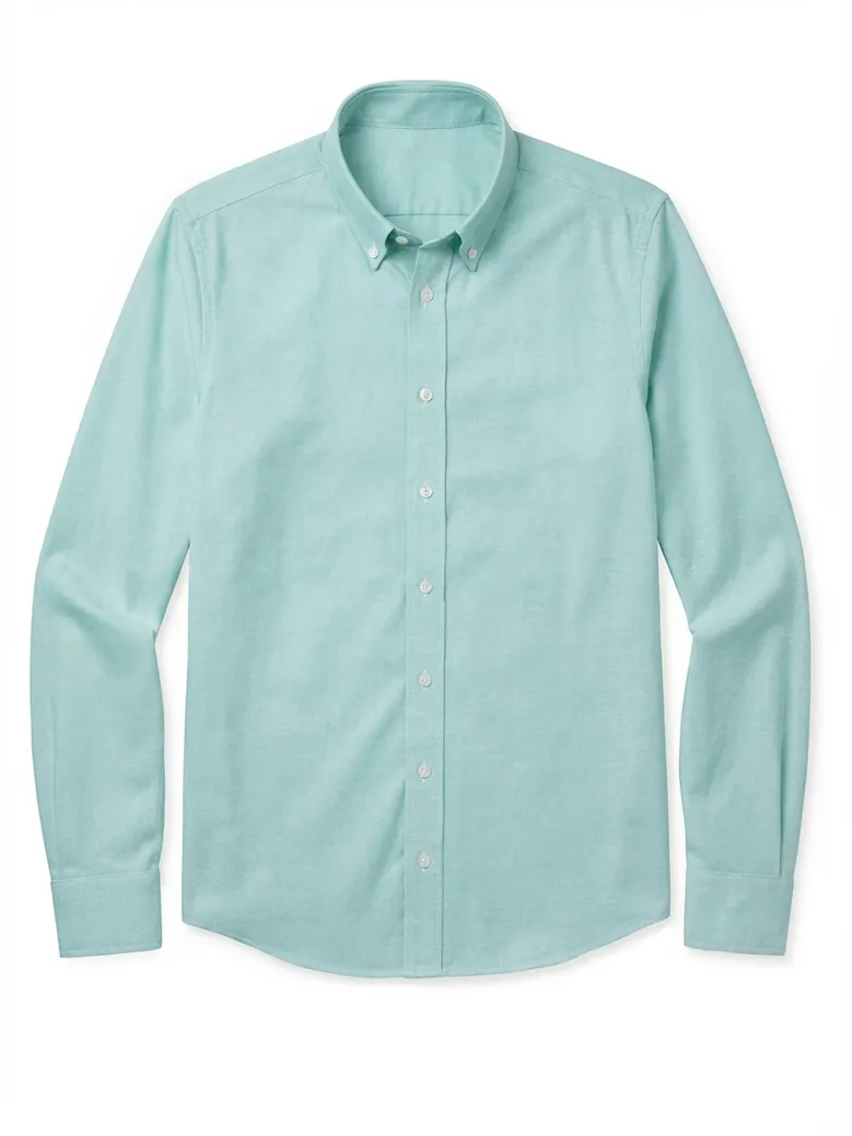 Bügelleichtes, schlichtes weißes Popeline-Hemd