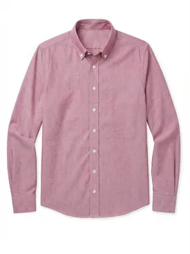 Rotes uni Sport-Oxford-Hemd
