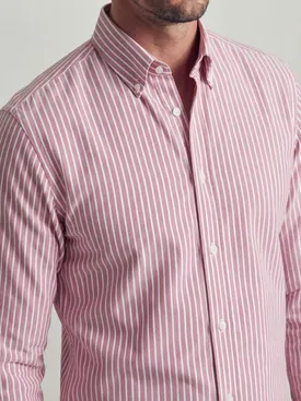 Gestreifte Rot Oxford Hemd